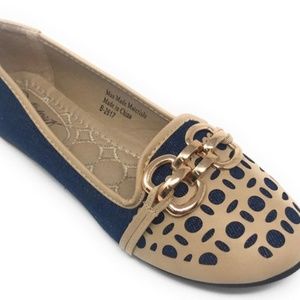 VICTORIA K DENIM Fashion Flats